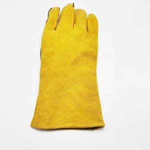 Gants de travail de sécurité double en cuir de vache sur mesure pour la construction industrielle et la soudure - Product Image 5