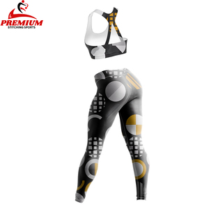 Sujetador deportivo acolchado de alto impacto para mujer, conjunto de Yoga de entrenamiento de leopardo con estampado de sublimación transpirable de nailon y LICRA - Product Image 2