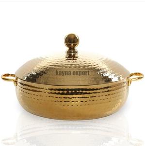 หม้อเหล็กที่อุ่นอาหารเสิร์ฟอาหารสองโทนแฟนซี - Product Image 2