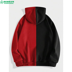 Hoodie court unisexe à fermeture éclair, design personnalisé, manches longues, respirant, en polaire/tissu éponge français, polyester/coton, coupe classique - Product Image 2