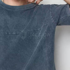 Respirant léger séchage rapide 100% coton hommes imprimé lavage à l'acide T-Shirts vêtements de mode bas prix coupe ample T-Shirts pour hommes - Product Image 3