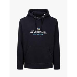 Felpa America's Cup Edizione Sardegna Blu Navy 100% Cotone French Terry con Stampa Serigrafica - Product Image 1