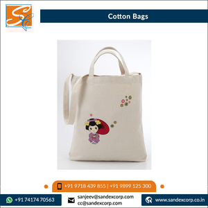 Sac fourre-tout en toile imprimé 100% coton sans azo de haute qualité pour faire du shopping au meilleur prix - Product Image 5