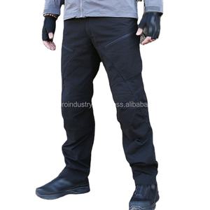 Pantalons de jogging personnalisés pour hommes, coupe-vent, tissu peigné décontracté, service OEM, pantalons cargo multi-poches - Product Image 5