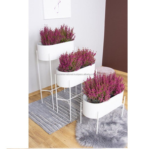 Jardinière d'extérieur en métal Antique, support de Pot de fleur Vintage antirouille, support de plante de jardin - Product Image 3