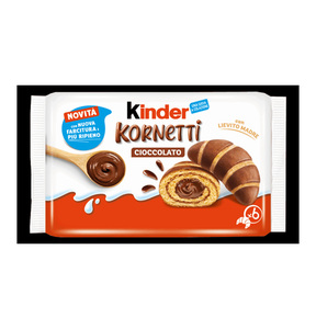 ขายส่งขนม Kinder Kornetti Cioccolato 6 ชิ้น 252 กรัม สูตรดั้งเดิมของ Ferrero ทำจากแป้งสาลี ไข่ และเนย สำหรับผู้ค้าปลีก - Product Image 5