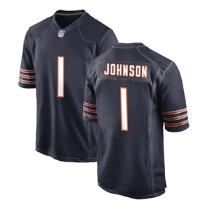 Camiseta de Fútbol Americano Personalizada al por Mayor, Nueva Llegada, Talla Grande, Unisex, Corta, de Alta Calidad, 100% Poliéster Transpirable - Product Image 2