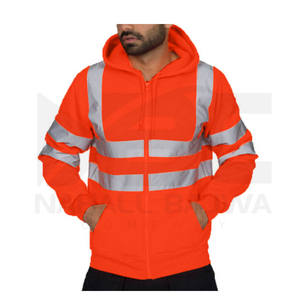 Chaqueta de trabajo de seguridad reflectante de alta visibilidad Tráfico Construcción de carreteras Seguridad Poliéster Algodón para trabajo al aire libre - Product Image 5