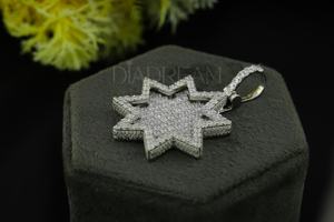 Ultra lujoso Leb Grown Diamond Star colgante elegante Hip Hop joyería encanto 925 plata esterlina VVS claridad colgante regalo para ella - Product Image 4