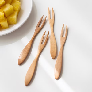 Vente en gros de fourchette en bois Couverts de décoration de table design fantaisie Fourchette en bois avec logo personnalisé de qualité exclusive - Product Image 2
