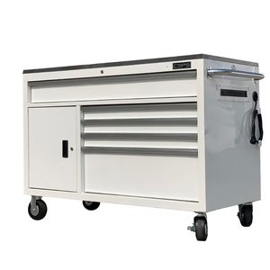 Coffre à outils en acier revêtu de poudre de 132cm avec 05 tiroirs Garage à roulettes Stockage d'atelier OEM pris en charge pour les industries - Product Image 6