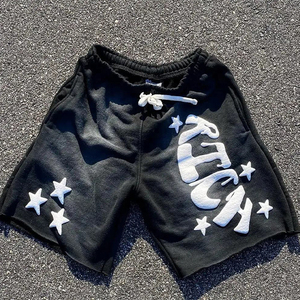 กางเกงวิ่งขาสั้นสำหรับผู้ชายกางเกงขาสั้น100% พิมพ์ลายตัวอักษรใส่ได้ทั้งชายและหญิงกางเกงเอวยางยืดใส่วิ่ง3D วิ่งสีแฟชั่นงานตามสั่ง - Product Image 1
