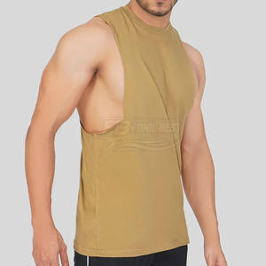 เสื้อกล้ามออกกำลังกายผู้ชาย ฤดูร้อน ปี 2026 เสื้อกล้ามยิม 100% ผ้าฝ้าย เสื้อกล้ามสีสันสดใสสั่งทำได้ ไซส์ผู้ใหญ่ - Product Image 3