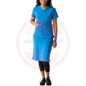 Jupe de gommage de haute qualité professionnelle personnalisée pour femmes jupes de gommage en polyester ensemble avec poches à vendre - Product Image 2