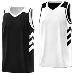 Maillot de basket-ball réversible vierge pour homme, uniforme d'équipe, chemises de basket-ball athlétiques Hip Hop - Product Image 5