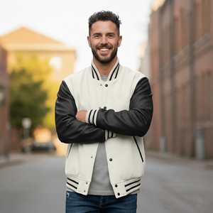 Veste universitaire à capuche pour homme en toile 100 % laine de qualité supérieure, respirante, imperméable, coupe-vent, pour l'hiver et les activités de plein air, décontractée, avec 2 poches avant - Product Image 2