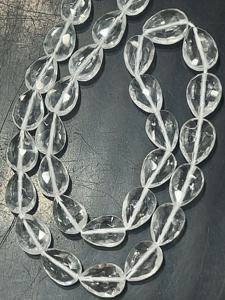 Cuentas de gotas de pera facetadas de cuarzo de cristal Natural, hebra de 16 pulgadas, 6x8-9x13mm, taladro recto, fabricación de joyas a granel, venta al por mayor - Product Image 3