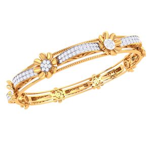 Ishi diamonds Brilliance กำไลข้อมือทอง18K ประดับเพชรหรูหราและหรูหราอุปกรณ์เครื่องประดับ - Product Image 2