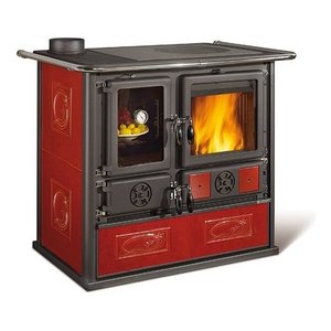 Estufa de Leña Nordica 8.2kW ROSA, Modelo Vst Liberty Bordeaux de 5 Estrellas, con Salida de Humos a la Izquierda, 103x65x85.1cm - Product Image 1