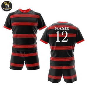 ชุดกีฬารักบี้โพลีเอสเตอร์สำหรับผู้ชายเครื่องแบบเล่นกีฬาผ้าแห้งเร็วพิมพ์โลโก้ตามสั่ง100% - Product Image 6