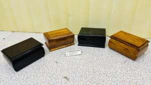 American-Style <b>Wooden</b> Odyssey Cremation <b>Urn</b> <b>for</b> <b>Ashes</b> Brassworld India Brand 200 Cubic Inch Capacity Brown Eco-Friendly Durable - Product Image 5