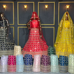 Filet choli design élégant avec miroir de travail lourd Shisha et pierres Jarkan en 20 couleurs vives et 10 styles uniques - Product Image 1