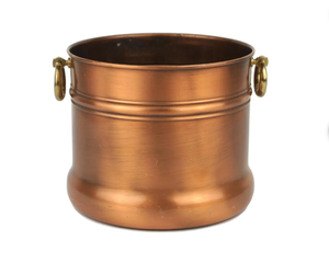 Pot de fleurs de jardin en métal en cuivre finition antique Design martelé Jardinière à fleurs à bon prix Directement du fabricant - Product Image 1