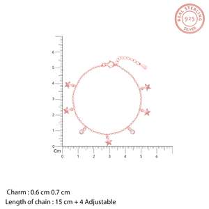 Elegante Brazalete de Circonita Rosa Dorada con Detalles de Diamantes, Ideal para Fiestas y Regalos Especiales - Product Image 4