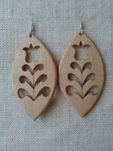 ต่างหูห้อยทำจากไม้แนว Boho-CHIC ต่างหูไม้แฟชั่น - Product Image 2