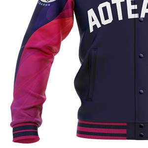 Veste universitaire de haute qualité pour hommes et femmes, unisexe, manches en cuir brodées, veste universitaire personnalisée pour hommes - Product Image 6