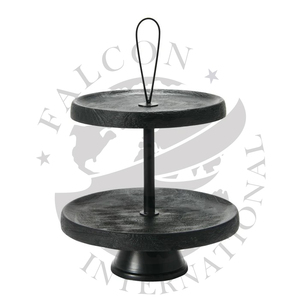Natures Touch-Support à gâteau élégant en forme de feuille métallique pour présentation de desserts ou décoration intérieure - Product Image 4
