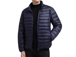 Veste d'hiver décontractée pour homme avec logo personnalisé, épaisse, coupe-vent, avec fermeture éclair, veste matelassée chaude pour l'extérieur - Product Image 3