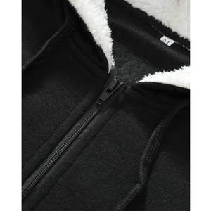 Sweats à capuche légers pour hommes Design zippé Pull doublé en polaire haute performance Différentes couleurs 100% coton Tailles XS 6XL Hiver - Product Image 4