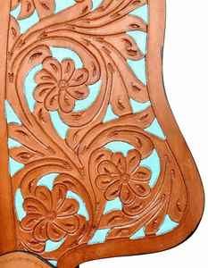 ชุดเดรสแบบพกพาสำหรับขี่ม้าหนังแท้แบบตะวันตกทำด้วยมือล่าสุด - Product Image 3