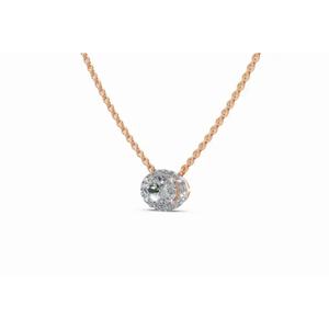 Exquisito Colgante de Diamante Cultivado en Laboratorio con Halo Ovalado Eternity, 0.580 Ct, Oro de 9 KT, 14 KT, 18 KT, Joyería al por Mayor, OEM, Exportación B2B - Product Image 2