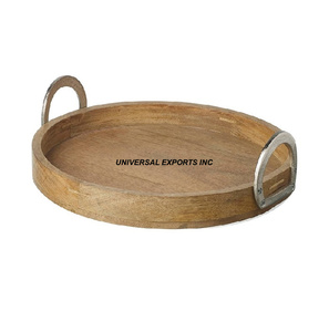 Plateau à chocolat en bois de haute qualité Design personnalisé Plateau de service de luxe Plateau à chocolat de luxe de forme ronde - Product Image 5