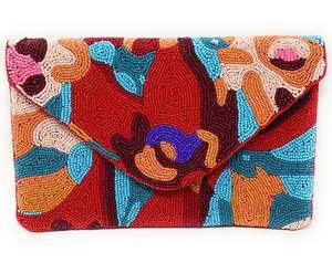 Handcrafted Luxury Stylish Multicolor design Glass Beaded <b>Clutch</b> Fashionable <b>Bag</b> for Women Girls Gift Items Wholesale - Product Image 3