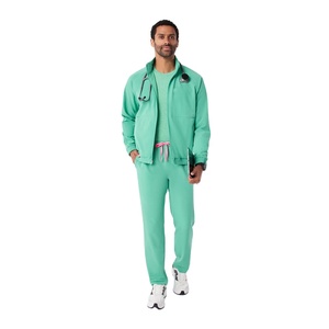 Blouse de travail médicale pour hommes, marque privée OEM, qualité supérieure, 220 GSM, polyester et coton, durable, pour hôpital, médecins et infirmières - Product Image 1