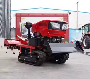 Potente mini cultivador rotativo agrícola sobre orugas para agricultura y cultivo con compatibilidad con tractor - Product Image 2