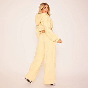 Nouveauté, ensemble survêtement 2 pièces jaune de qualité supérieure pour femmes, sweat à capuche et pantalon de survêtement, ensemble 2 pièces pour femmes - Product Image 3