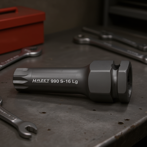 Hazet 1/2'' Long <b>Impact</b> Screwdriver <b>Socket</b> with XZN Square and Serration Profile - Product Image 3