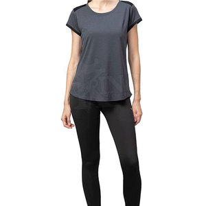 T-shirt personnalisé pour femme, col rond, coupe ajustée, 100% coton, logo de haute qualité, motif imprimé décontracté, court, été, vente en gros, taille XL - Product Image 2