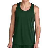 Débardeur de sport personnalisé pour homme avec logo sur mesure, 100 % polyester, séchage rapide et écologique pour la musculation