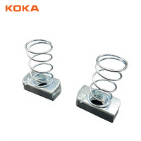 Aksesoris Pemasangan Strut, Mur Pegas Seng Listrik M6 M8 M10, Mur Pegas Saluran Strut