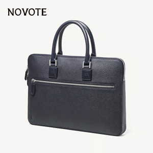 Maletín de Cuero para Portátil NOVOTE con Logotipo Personalizado, Diseño Granulado, Gran Capacidad, 15.5 Pulgadas, para Uso Profesional Masculino - Product Image 3