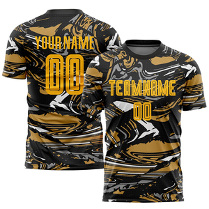 ชุดยูนิฟอร์มฟุตบอลแบบสั่งพิมพ์ลายด้วยเทคนิค Sublimation สำหรับผู้ใหญ่ชาย ผลิตจากโพลีเอสเตอร์ 100% ป้องกันแบคทีเรีย น้ำหนักเบา ระบายอากาศได้ดี แห้งเร็ว - Product Image 3