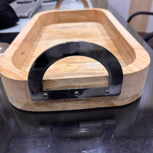 Customized Eco-Friendly Handmade Wood Serving Tray with Handles <b>for</b> Snacks Dishes Bulk Wholesale Craft <b>Wooden</b> Boxes Wall <b>Signs</b> - Product Image 1