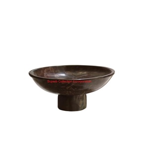 Bol à fruits à pieds en marbre naturel blanc de qualité supérieure piédestal élégant servant et pièce maîtresse décorative pour la décoration intérieure moderne - Product Image 6