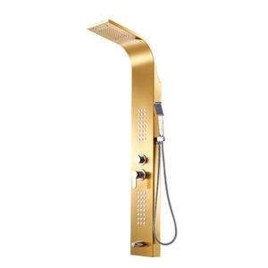 Panneaux de douche, mitigeurs, robinetterie sanitaire pour hôtel, acier inoxydable 304, céramique moderne contemporaine, couleur or Housen, 50 pièces - Product Image 1