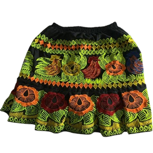Robe traditionnelle de style micronésien Chuuk, jupes de Pohnpei, nouveau design, jupe en tissu polyester brodée de fleurs pour femmes - Product Image 3